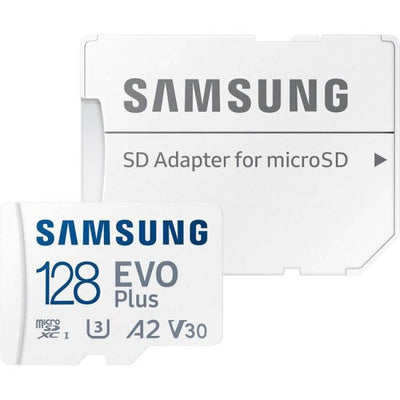 Samsung EVO 128GB microSD card, one of the camera accessories at Securitylab NZ