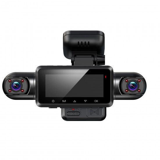 Radar-Monitoring 4-Channel Dash Cam with 4K, Rear Cam &amp; Hardwired