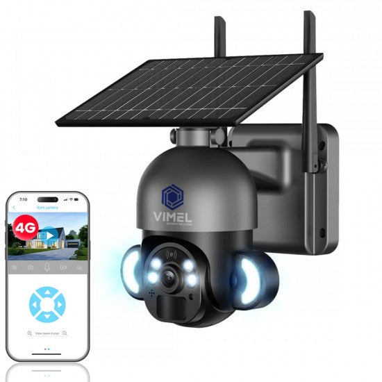 4G Flood Light Solar Security Camera SIM Card
