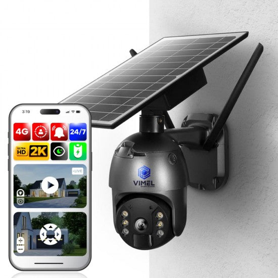4G ULTRA HD 2K Security Camera SIM Card
