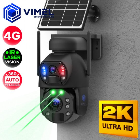 4G Security Camera Outdoor Dual 2K Optical Zoom 20X