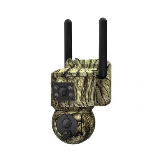 4G Solar Security Camera – 2K Dual-Lens PTZ, GPS Tracking &amp; Wildlife Monitoring