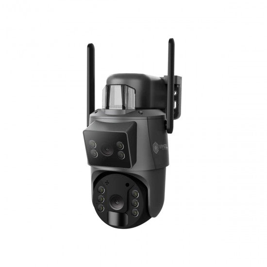 4G Solar Powered Dual-Lens PTZ Camera: 2K Clarity &amp; Total Off-Grid Security