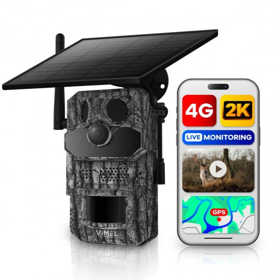 4g Trail Camera with Solar Panel & 4G GPS Tracking