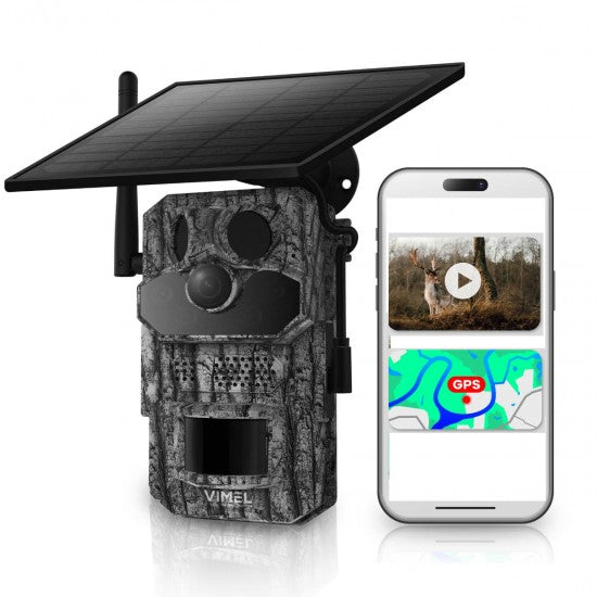 4g Trail Camera with Solar Panel & 4G GPS Tracking