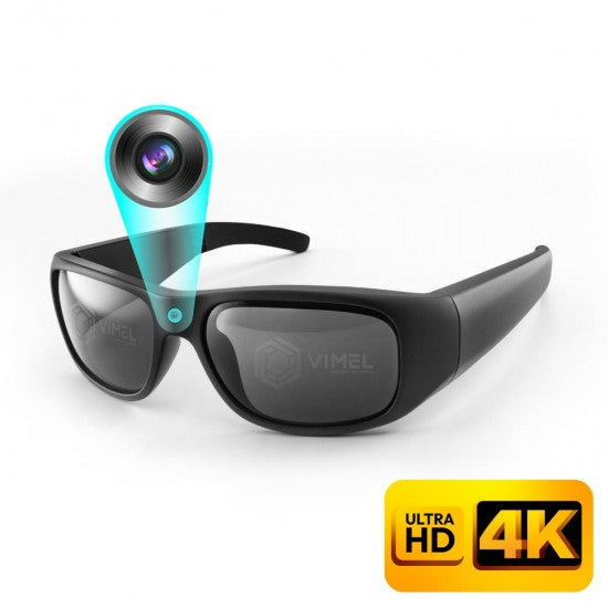 4K Action Spy Camera Sunglasses - 24MP Photos, UV400 Lenses