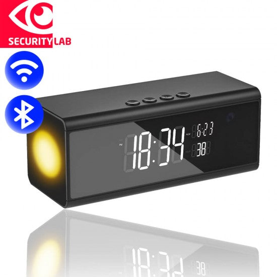 WIFI Alarm Clock Spy Camera Bluetooth 4K