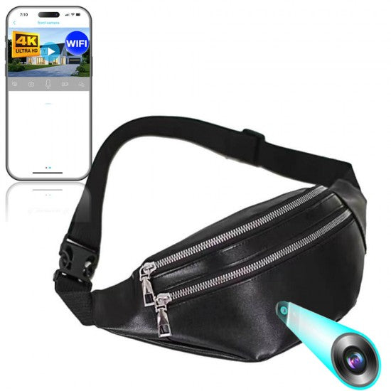 WIFI Wearable Waist Bag Spy Camera LIVE VIEW