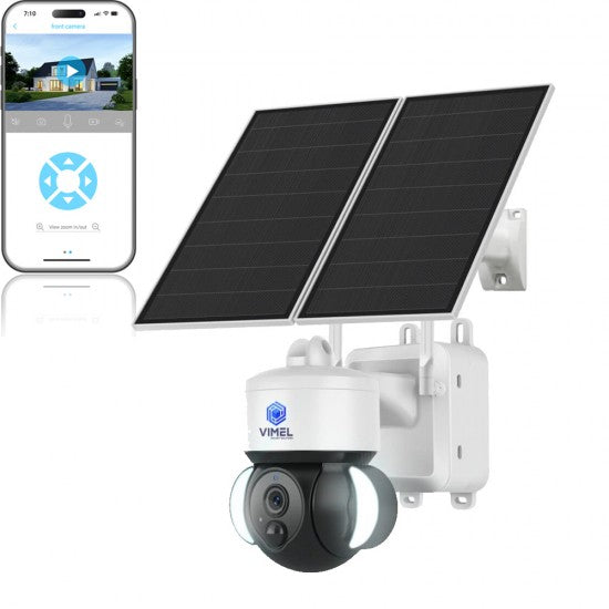24/7 Continuous Recording Dual 4G Solar Security Camera 2K