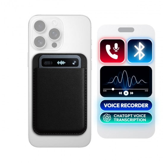 Bluetooth Phone Calls Recording Voice Recorder with AI ChatGPT Transcription