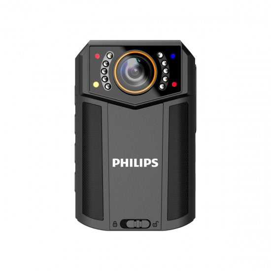 Philips Dual-Battery Police Body Camera 4K - WiFi, Night Vision