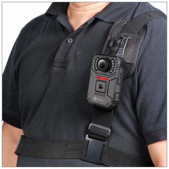 Body Camera Chest Harness with Adjustable Shoulder and Waist Straps