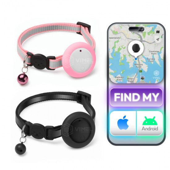 Cat Tracker Tag 2 Pack – Apple &amp; Google Find My