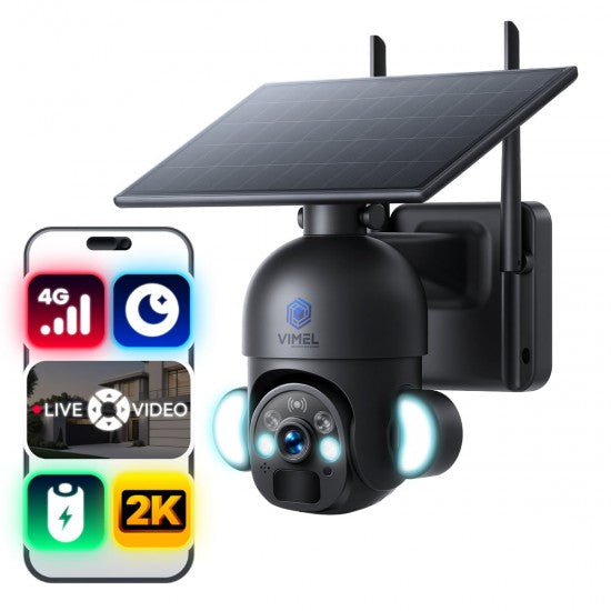 4G Flood Light Solar Security Camera SIM Card