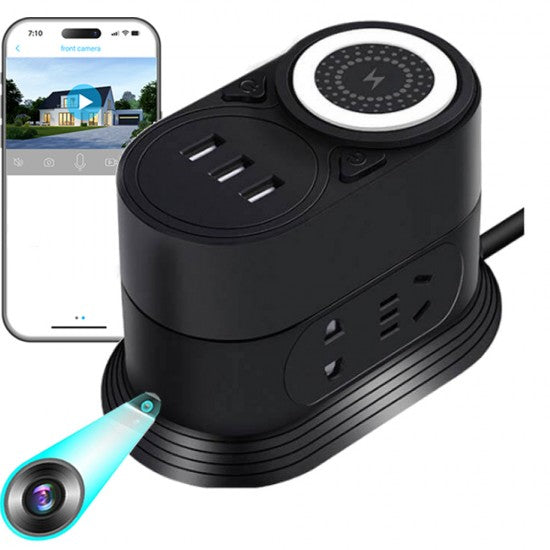 WIFI USB Hub Station Spy Camera Charger 24/7