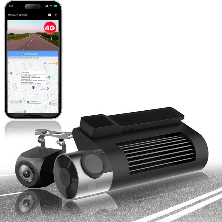 4G Dual Dash Camera Security Parking 24/7