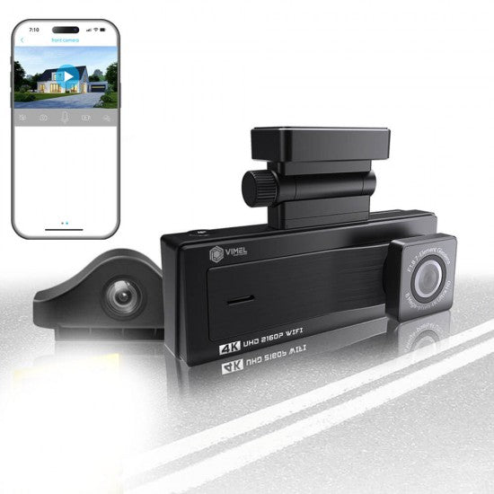 Professional WIFI Dual Dash Camera ULTRA HD 4K