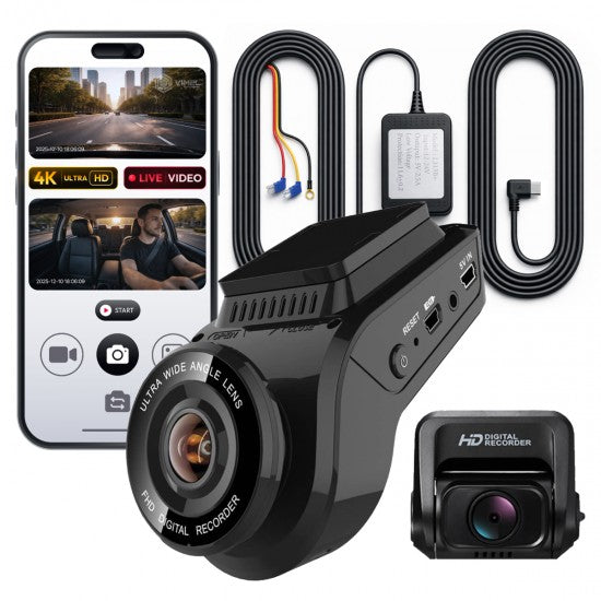 Professional 24/7 Dual Dash Camera Security Parking Guard
