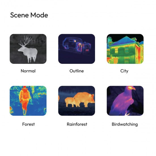 Thermal Monocular Camera with WiFi App Control, Handheld Night Vision