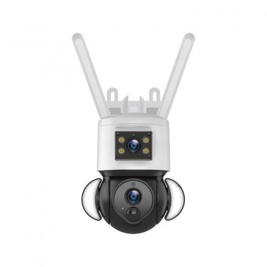 Wireless Dual Security Camera 2K Solar Panel