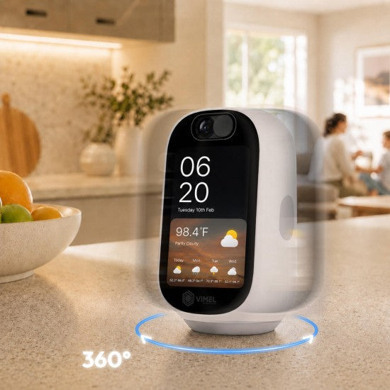 Indoor Security Camera 2K with Built-In Screen & Auto-Tracking