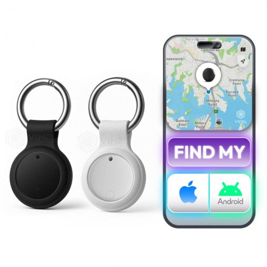 Key Finder Tag 2 Pack with Keyring Holder – Apple &amp; Google Find My