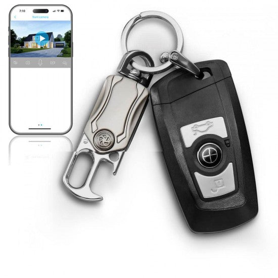 Mini Hidden Camera Car Key WIFI 4K