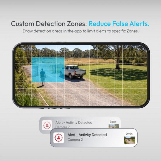 Long Range Solar Security System - 500m WiFi Hub, 4 Cameras 2K