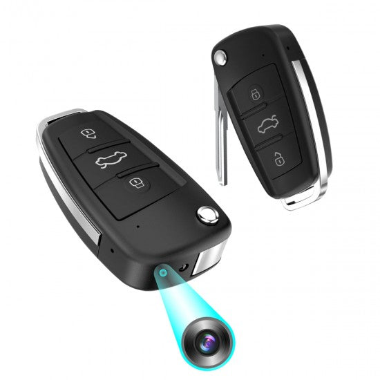 Spy Camera Car Key Fob - 1080p with Night Vision & Motion Detection