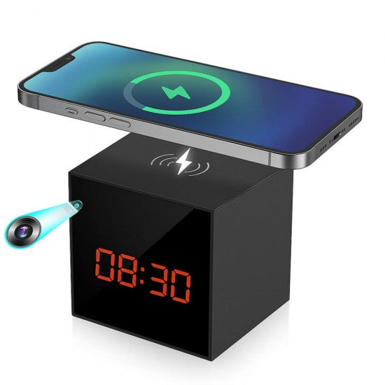 WiFi Clock Camera  with Wireless Phone Charger function