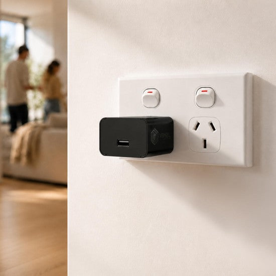 Offline Power Adapter Spy Camera - HD 24/7 Motion Recording