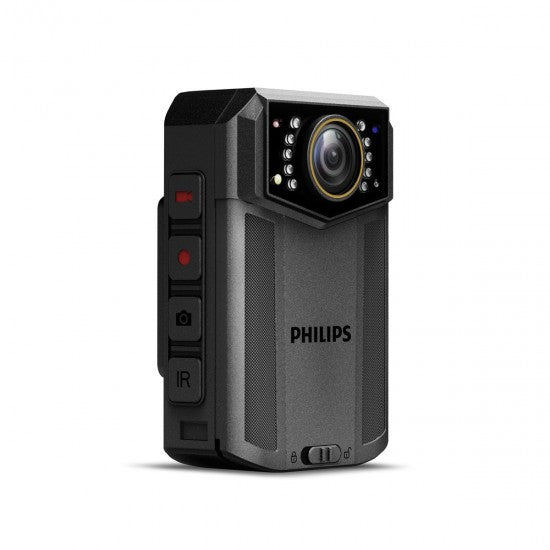 Philips Dual-Battery Police Body Camera 4K - WiFi, Night Vision