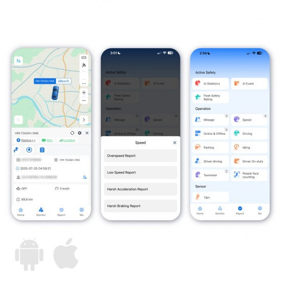 Vehicle GPS Tracker - App Alerts, Driver Behaviour Monitoring