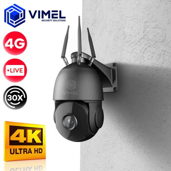 Wireless Security Camera 4G Optical Zoom 30X