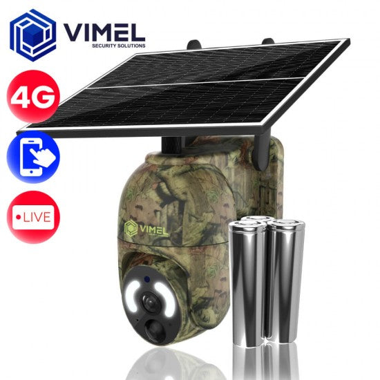 Outdoor 4G Security Camera Solar Powered 24/7