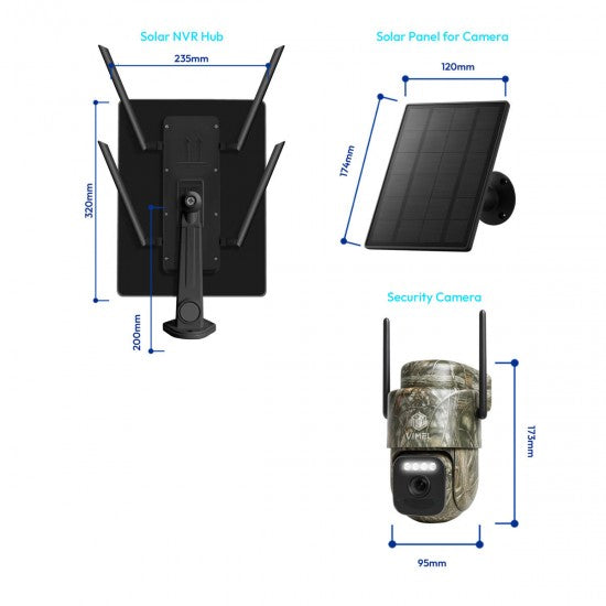 Solar 4G Trail Camera System - 4 Cameras, 2K Four-Channel