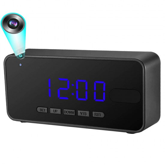 Home Spy Alarm Digital Hidden Clock PIR Sensor Camera
