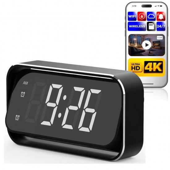 Wireless Spy Clock Camera 4K WIFI