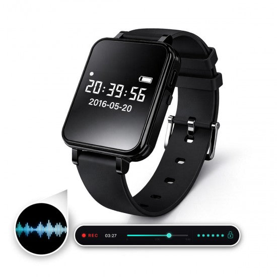Spy Watch Voice Recorder | Encrypted Files, Voice Activated