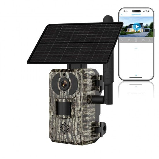 4G Solar Powered Trail Camera 2K LIVE VIEW