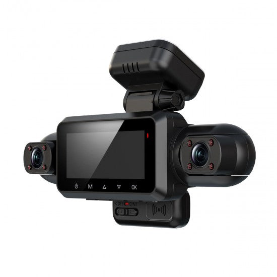 Radar-Monitoring Triple-Channel Dash Cam with 4K Hardwired Parking