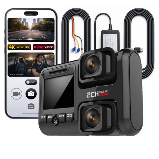 24/7 Security Monitoring Dual Dash Camera Parking Guard