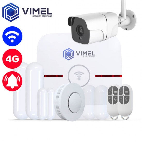 Wireless 4G Alarm Home System WIFI Security Camera