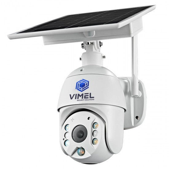 4G Flood Light 24/7 Security Solar Powered PTZ Camera