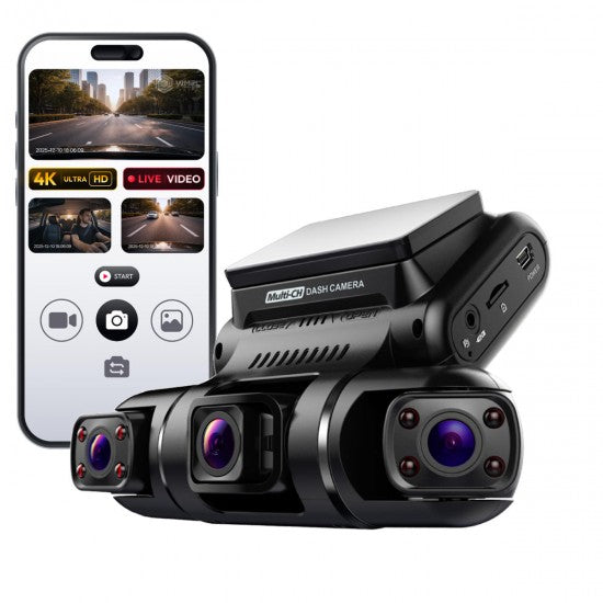 WIFI Triple Channel Uber Dashcam