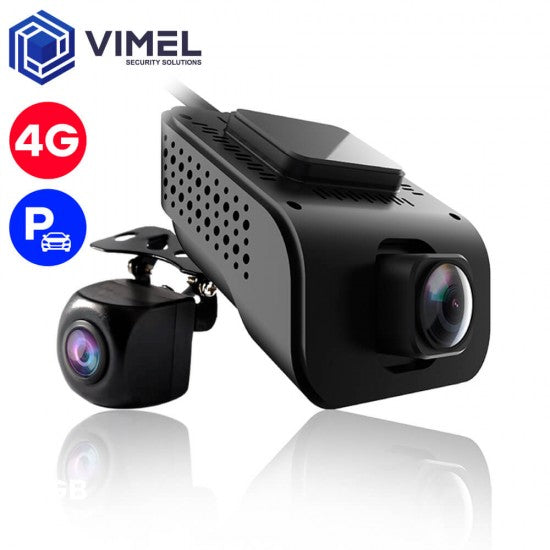 24/7 4G Dual Dash Camera Security Parking Guard