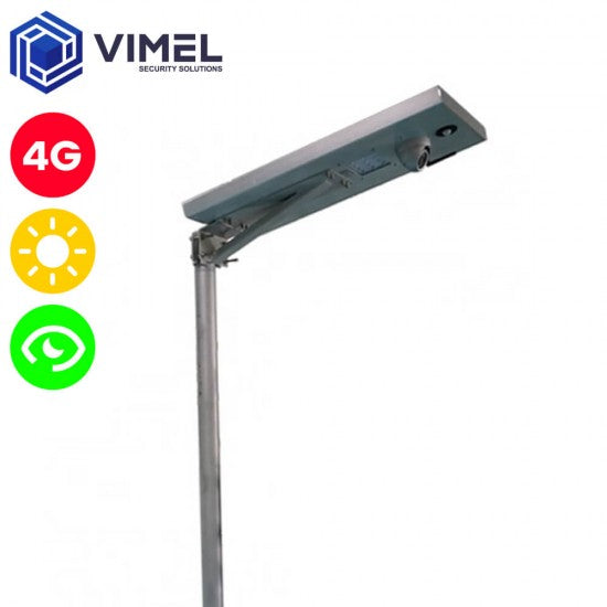 4G Street Light Security Solar Camera 60Watt