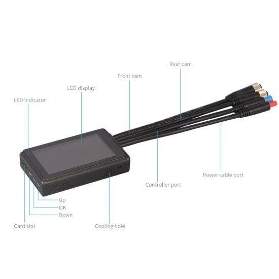 Dual Motorbike Camera WIFI Super Capacitor