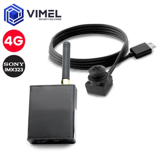 Long Lasting 4G Spy Button Camera SIM Card