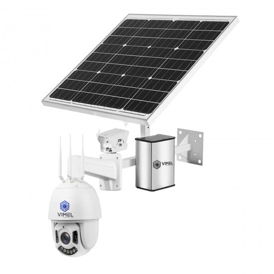4G Solar Security 30X Optical Camera PTZ 120Watt 120A